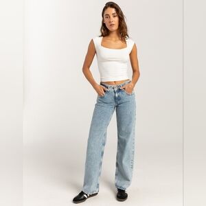 LEVI'S Superlow Loose Womens Jeans Not In The Mood Sz 32